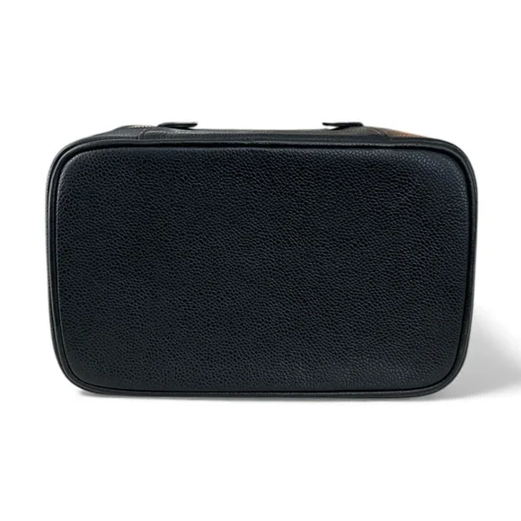 CHANEL Rare 1997 Mirrored Vanity Cosmetic Case / Make Up Bag / Caviar Leather - Picture 8 of 16